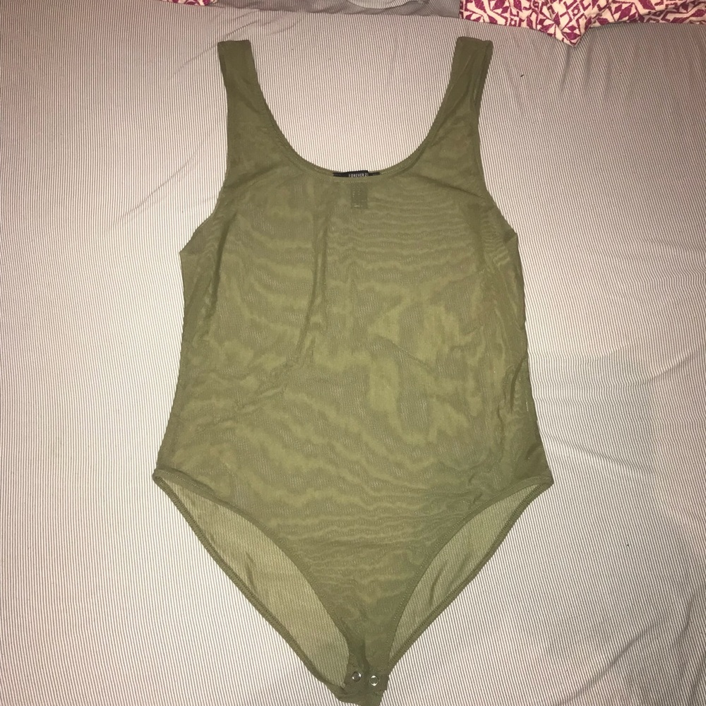 Green Mesh Onesie Never Worn
